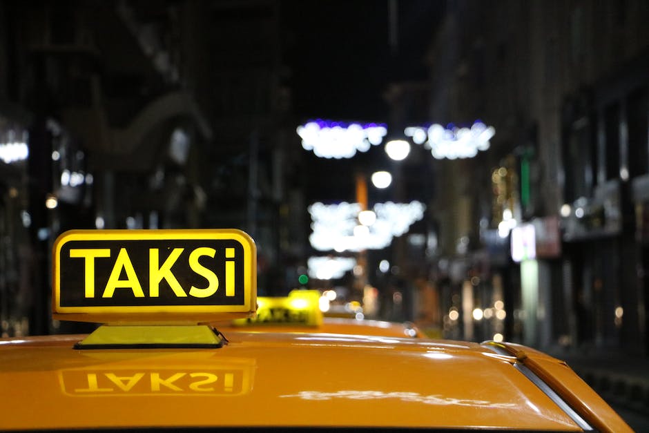 Halten verboten Taxi Zeichen im Stadtbild